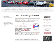 Tablet Screenshot of centraljerseycorvetteclub.com